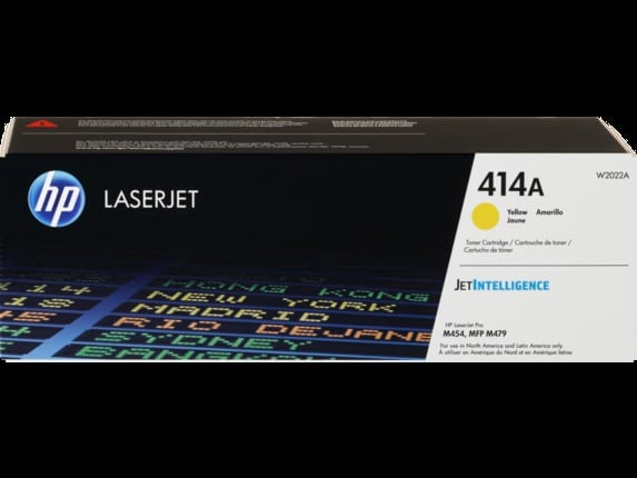 Cartucho De Toner Original Hp Laserjet 414a Amarillo (W2022a)