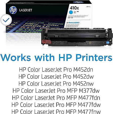 Cartucho De Toner Original Laserjet Hp 410x De Alta Capacidad Cian (Cf