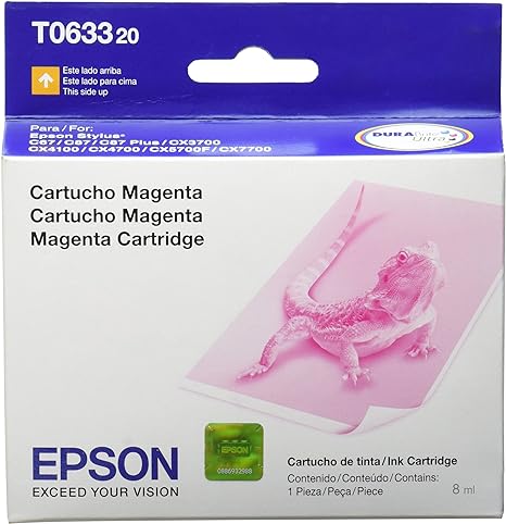 Cartucho Epson Cx3700 Magenta Stylus Pro C67 87 8Ml T063320-Al