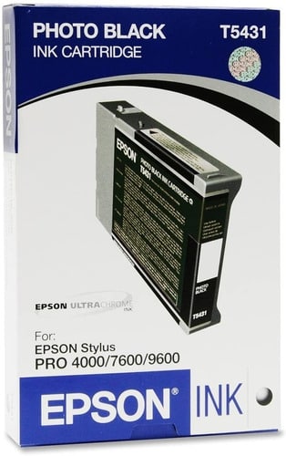 Cartucho Epson Stylus Pro T54 Negro 4000, 7600, 9600 110ml (T543100)