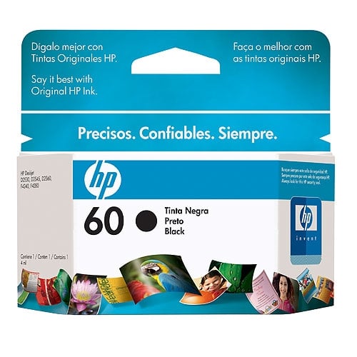 Cartucho Hp 60 Negro Para D1660, 2660 F4400 (Cc640wl)