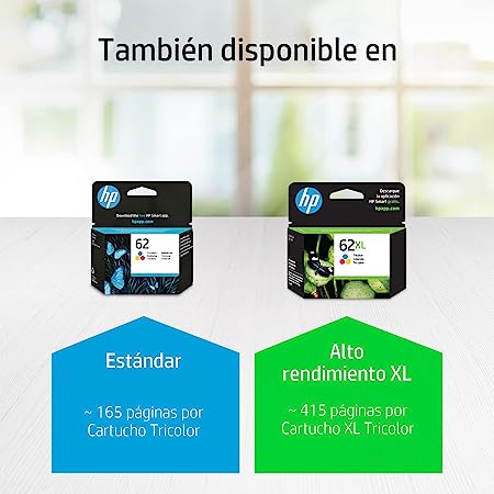 Cartucho Hp 62xl Color (C2p07al)