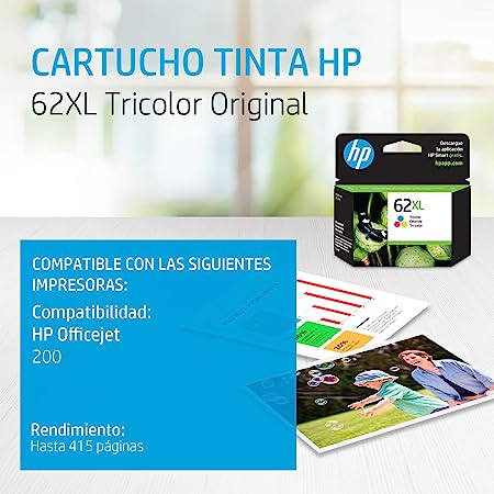 Cartucho Hp 62xl Color (C2p07al)