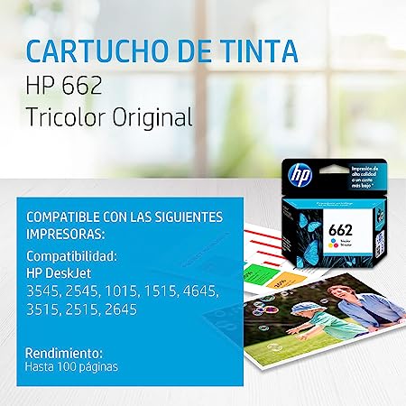 Cartucho Hp 662 Tricolor Para 2515, 1515 (Cz104al)