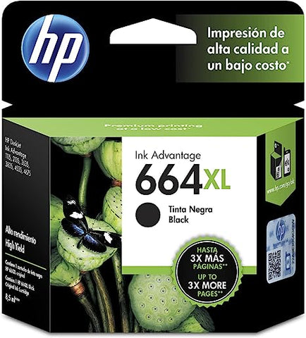 Cartucho Hp 664xl Negro Alto Rendimiento (F6v31al)