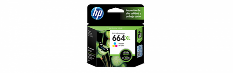 Cartucho Hp 664xl Tricolor Alto Rendimiento (F6v30al)
