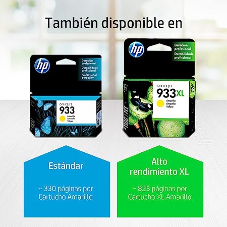 Cartucho Hp 933xl Amarillo Para 7110, 7610 (Cn056al)