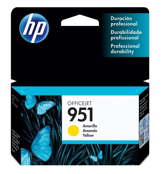 Cartucho Hp 951 Amarillo Officejet Para 8600, K8600, 8600+, 8100 (Cn052al)