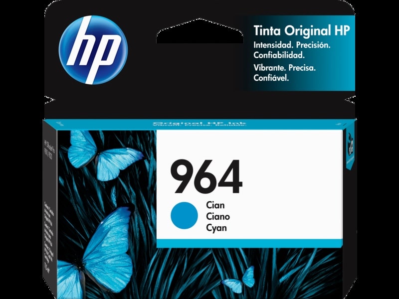 Cartucho Original De Tinta Hp 964 Cian (3ja50al)