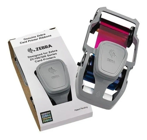 Cinta Zebra Color, 200 Impresiones Para Zc100, Zc300 (800300-350la)