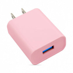 Combo Brobotix Cargador De Pared + Cable Usb-A A Lightning, Carga Rapida, 18w, Color Rosa