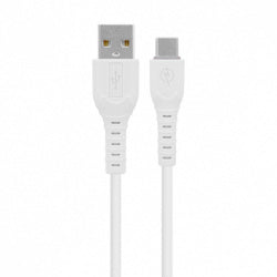 Combo Brobotix Cargador De Pared + Cable Usb-A A Usb-C, Carga Rapida, 18w, Color Blanco