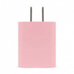 Combo Brobotix Cargador De Pared + Cable Usb-A A Usb-C, Carga Rapida, 18w, Color Rosa
