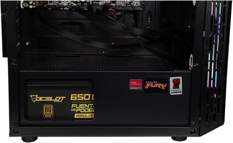 Computadora Gamer Ocelot Gaming CUBS. CPU AMD RYZEN 5 5600G 6 CORE 4.4 GHZ, 16 GB RAM DDR4, 500GB NVME Almacenamiento, WIFI, Windows de prueba