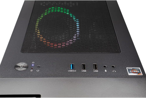 Computadora Gamer Ocelot Gaming CUBS PRO, CPU AMD RYZEN 7 5700G 8 CORE 4.6 GHZ, 16 GB DDR4 RAM, 1 TB NVME Almacenamiento, WIFI, Windows de prueba