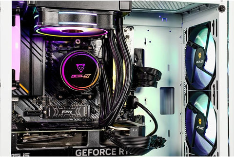 Computadora Gamer Ocelot Gaming Hanami series, CPU AMD RYZEN 5 5600X 6 CORE 4.6 GHZ, GPU RTX 4060 8 GB, ENFRIAMIENTO LIQUIDO, 16 GB RAM, 1 TB NVME , Wifi, Windows de prueba