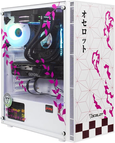 Computadora Gamer Ocelot Gaming Hanami series, CPU AMD RYZEN 5 5600X 6 CORE 4.6 GHZ, GPU RTX 4060 8 GB, ENFRIAMIENTO LIQUIDO, 16 GB RAM, 1 TB NVME , Wifi, Windows de prueba