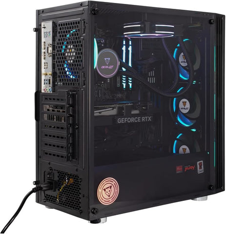 Computadora Gamer Ocelot Gaming  Hunter, CPU AMD RYZEN 5 5600X 6 CORE 4.6 GHZ, GPU RTX 4060 8 GB, ENFRIAMIENTO LIQUIDO, 16 GB RAM, 1 TB NVME , Wifi, Windows de prueba
