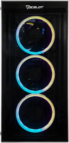 Computadora Gamer Ocelot Gaming  Hunter, CPU AMD RYZEN 5 5600X 6 CORE 4.6 GHZ, GPU RTX 4060 8 GB, ENFRIAMIENTO LIQUIDO, 16 GB RAM, 1 TB NVME , Wifi, Windows de prueba