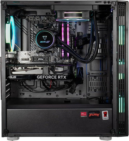 Computadora Gamer Ocelot Gaming  Hunter, CPU AMD RYZEN 5 5600X 6 CORE 4.6 GHZ, GPU RTX 4060 8 GB, ENFRIAMIENTO LIQUIDO, 16 GB RAM, 1 TB NVME , Wifi, Windows de prueba