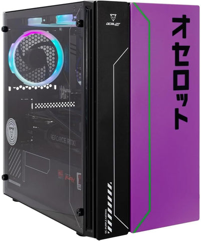 Computadora Gamer Ocelot Gaming  Katana series, CPU AMD RYZEN 5 5600X 6 CORE 4.6 GHZ, GPU RTX 4060 8 GB, ENFRIAMIENTO LIQUIDO, 16 GB RAM, 1 TB NVME , Wifi, Windows de prueba