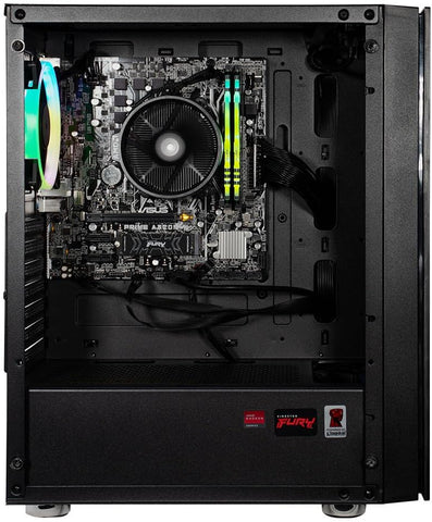 Computadora Gamer Ocelot Gaming  Katana series, CPU AMD RYZEN 5 5600X 6 CORE 4.6 GHZ, GPU RTX 4060 8 GB, ENFRIAMIENTO LIQUIDO, 16 GB RAM, 1 TB NVME , Wifi, Windows de prueba