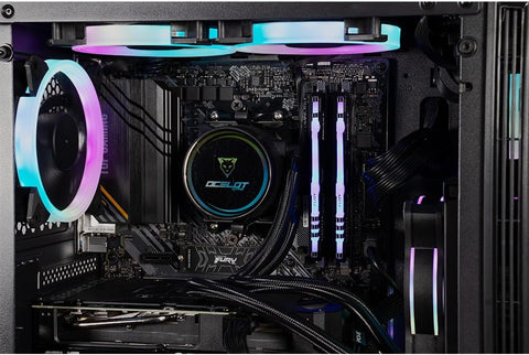 Computadora Gamer Ocelot Gaming  Katana series, CPU AMD RYZEN 5 5600X 6 CORE 4.6 GHZ, GPU RTX 4060 8 GB, ENFRIAMIENTO LIQUIDO, 16 GB RAM, 1 TB NVME , Wifi, Windows de prueba