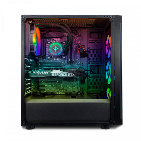 Computadora Gamer Yeyian Katana-X02 Intel 10700Kf, Ram 16Gbm, Ssd 1Tb, Rtx3070, Fuente 650W, Wi-Fi, Windows 10