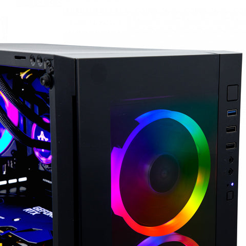 Computadora Gamer Yeyian Katana-X02 Intel 10700Kf, Ram 16Gbm, Ssd 1Tb, Rtx3070, Fuente 650W, Wi-Fi, Windows 10