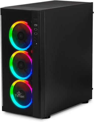 Computadora Gamer Yeyian Ypb-Kat-R06 Ryzen 5, Ram 16Gb Ddr4, Almacenamiento 500Gb, T. de Video Rtx 3050, Windows 11, Teclado + Mouse
