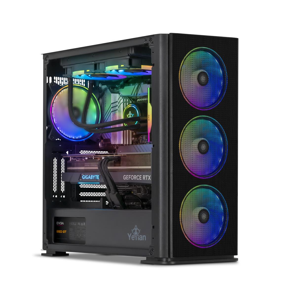 Computadora Gamer Yeyian Ypi-Odax13-03 Intel I7, Ram 32Gb Ddr5, Almacenamiento 1Tb+2Tb, Tarjeta de Video Rtx 4080, Windows 11 Home