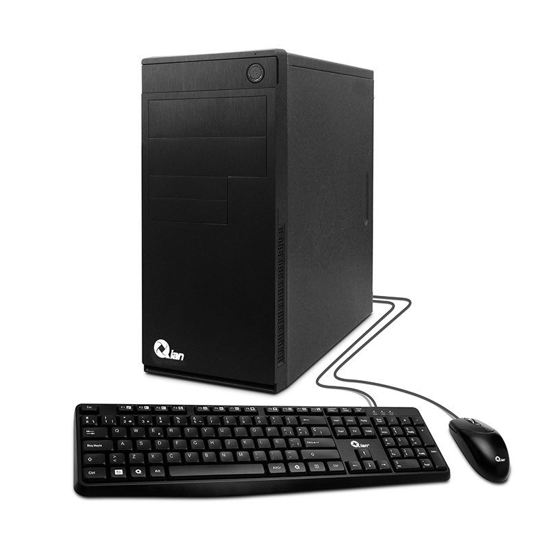 Computadora Qian Intel I3 12100f, Ram 16gb Ddr4, 480gb Ssd, Tarjeta Grafica, Windows 11 Home Con Teclado Y Mouse
