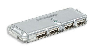 Concentrador Hub Manhattan Usb V2.0 4 Puertos Mini Sin Fuente 160599