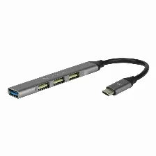 Concentrador Hub Vorago Tipo C 4 Puertos Usb (1X3.0/3X2.0) Slim Hu-200