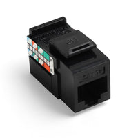 Conector clasificado leviton, para canal giga max 5e negro. 5g108-re5
