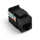 Conector clasificado leviton, para canal giga max 5e negro. 5g108-re5