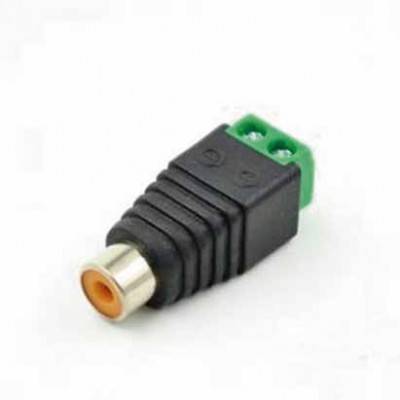 Conector Qian Qay-60305 Cat5-Cat6 Utp Audio, Rca Hembra, Video, Para Cctv