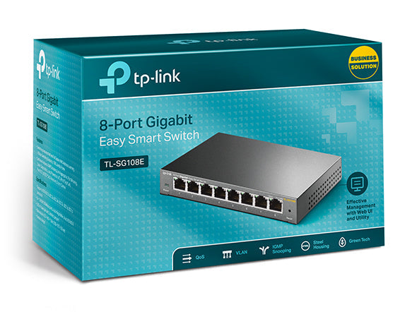 Conmutador Easy Smart Gigabit De 8 Puertos / Tl-Sg108E V2 Tp-Link