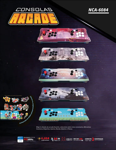 Consola Arcade Multijuegos Maquinita Gaming Nca-6084 Necnon - War
