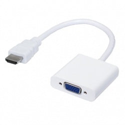 Convertidor Brobotix Hdmi Macho A Vga Hembra, Blanco