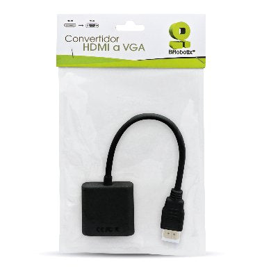 Convertidor Brobotix Hdmi Macho A Vga Hembra, Negro