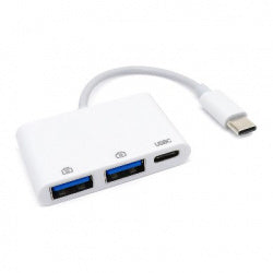 Convertidor Docking Brobotix Usb-C Macho A Usb-A V3.0 X2, Usb-C X1, Color Blanco