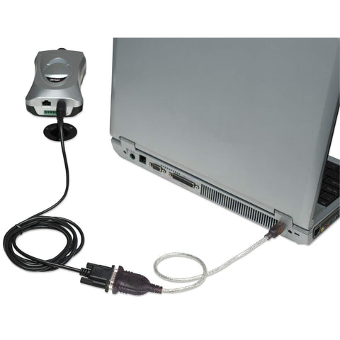 Convertidor Manhattan Usb 1.1 A Serial Db9m Rs232 45cm 205146