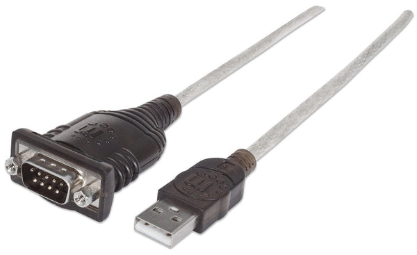 Convertidor Manhattan Usb A Serial Db9m 1.8 Metros 115 Kbps 151849