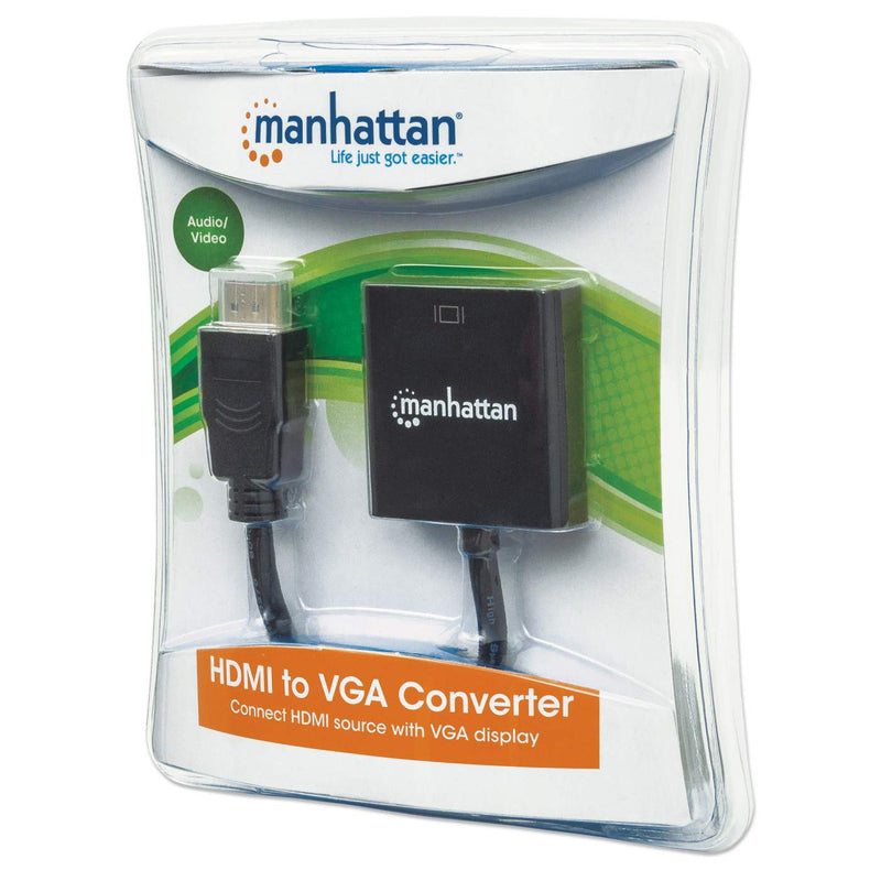 Convertidor Manhattan Video Hdmi A Svga, Negro 151436