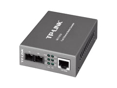 Convertidor Multimedia Mono-Modo, 1 Puerto Rj45 10/100 Mbps, Conector De Fibra Sc, Hasta 20 Km