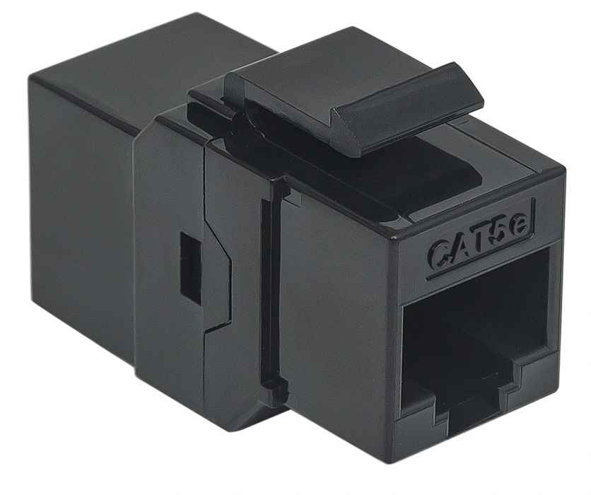 Cople Intellinet Cat 5e Keystone Utp Negro Chapa Oro 50 Micras 504775