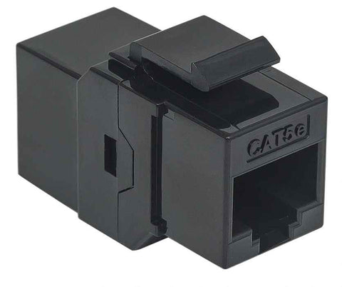 Cople Intellinet Cat 5e Keystone Utp Negro Chapa Oro 50 Micras 504775