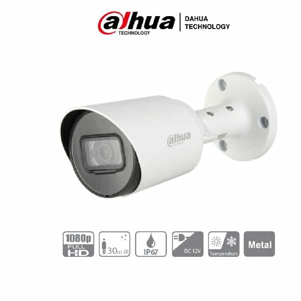 Dahua Camara Bala Hdcvi 2mp, Lente 3.6, Metal (Dh-Hac-Hfw1200tn-0360b-S4)