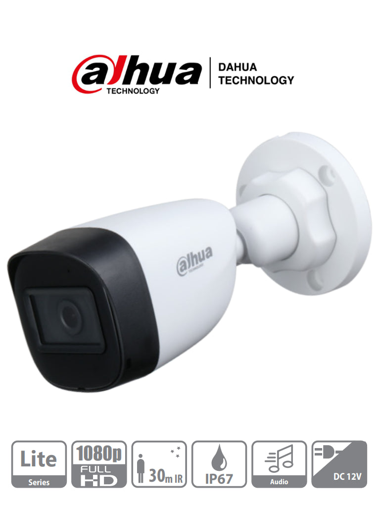 Dahua Camara Bullet 1080p Con Microfono Integrado Dh-Hac-Hfw1200cn-A-0280b-S5